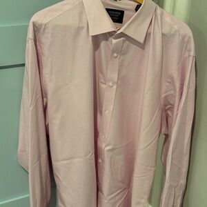 Nordstrom Men's Light Pink Checkered Dress Shirt